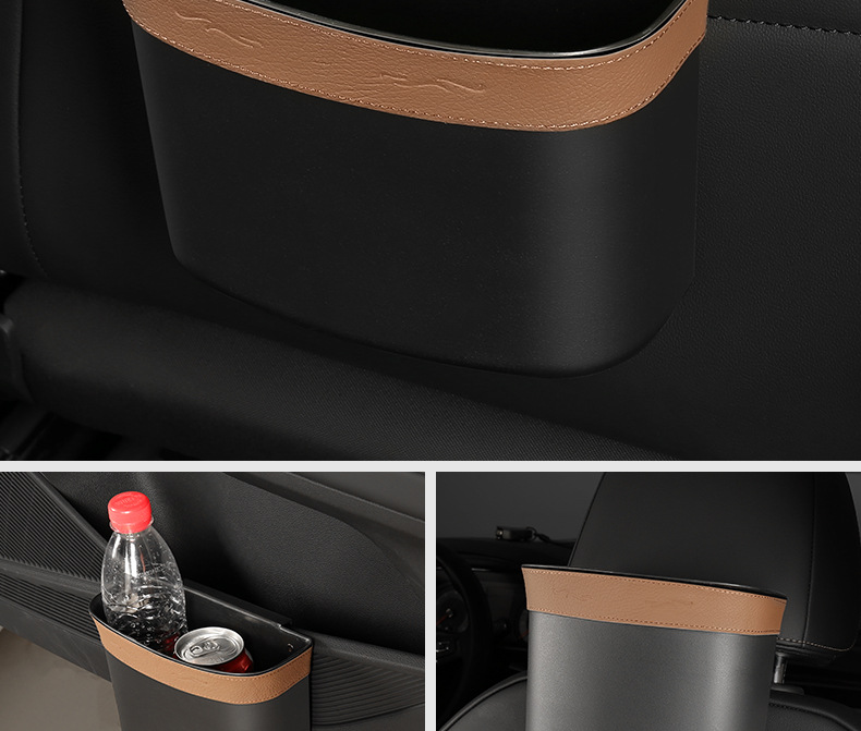 Car-Mounted Trash Can, In-Car Garbage Bag, Hanging Car Accessory Storage Bin, Waterproof and Pressure-Resistant