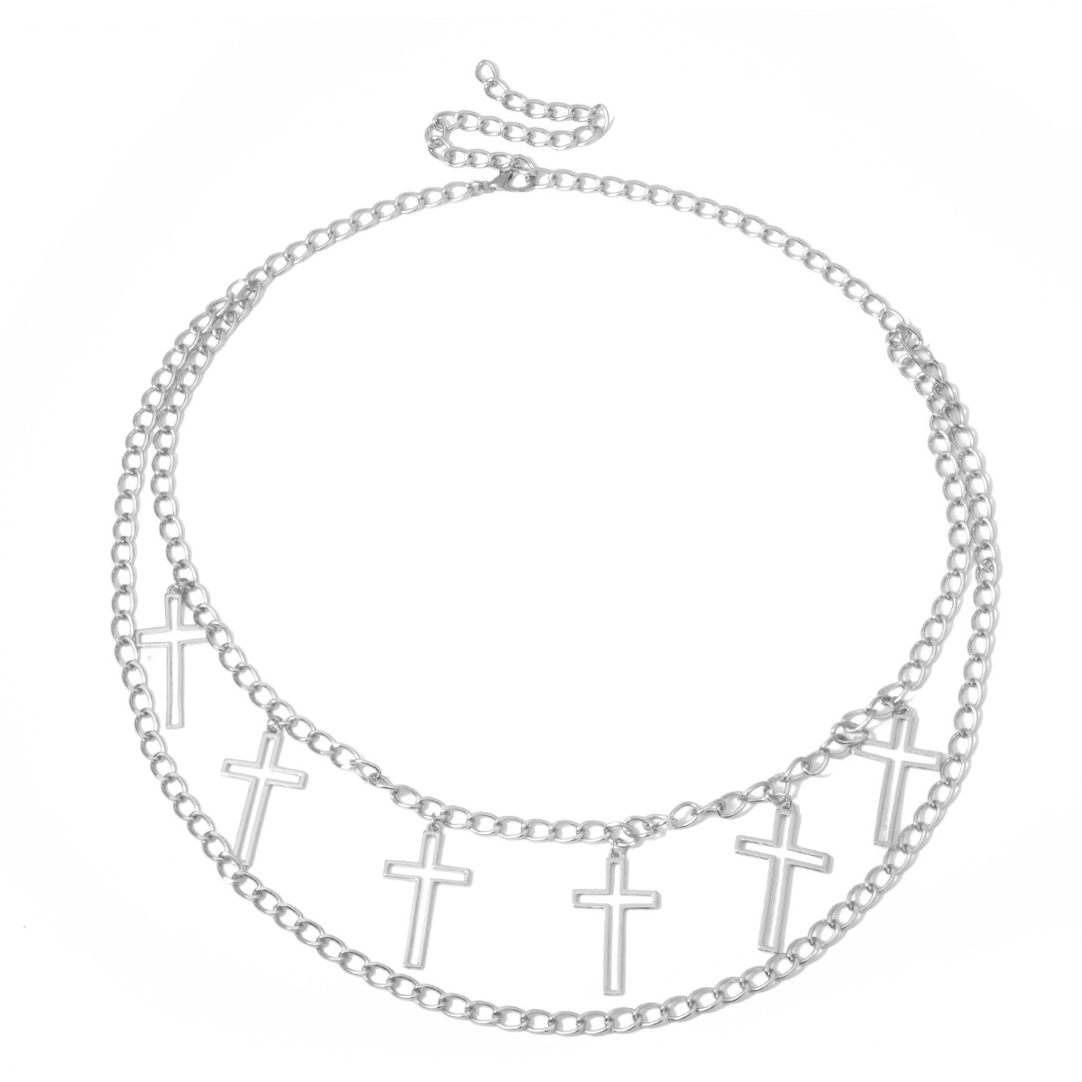 Geometric Simple U-shaped Body Chain Female Cross Multi-layer Chain Waist Chain display picture 6