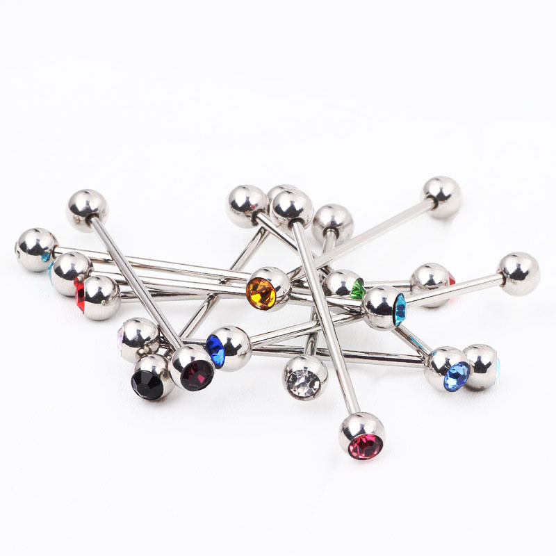 Acrylic Cartilage Ear Bone Nail Drill Ball Industrial Barbell Piercing Jewelry Wholesale detail image 9