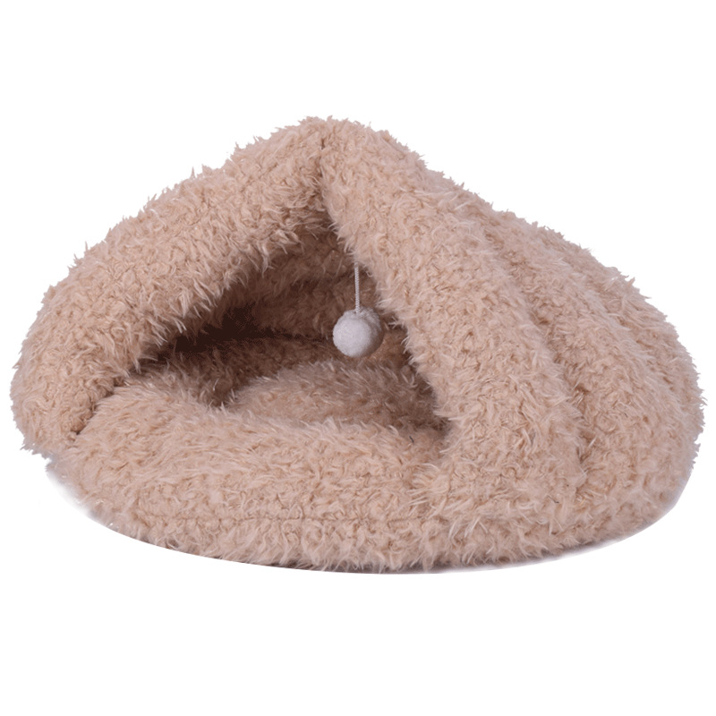 厂家三角猫窝冬季保暖宠物狗窝 狗垫子 加厚睡袋蒙古包窝深度睡眠