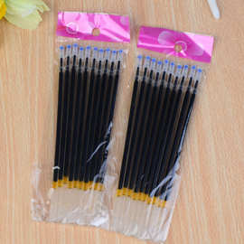 10支袋装笔芯 中性笔通用笔芯 办公签字笔配件 一元店批发小商品