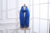 Demi-season knitted colored cashmere, universal scarf with tassels, cloak, custom made, with embroidery