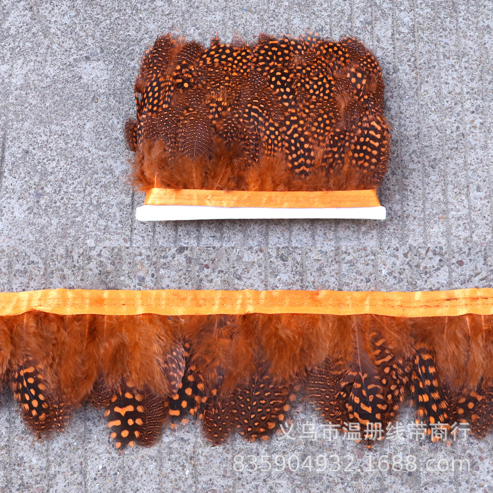 温册羽毛销售配饰珍珠毛布边多色可选 舞台演出配饰生产耳环配饰详情图15