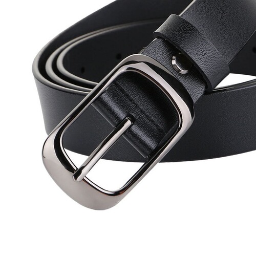 Retro genuine leather belt for women, cowhide black buckle, jeans-friendly, versatile decorative casual belt for women, factory wholesale