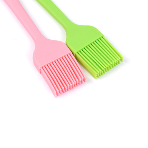 Small colored all-in-one silicone brush, oven baking cream brush, non-shedding barbecue brush, kitchen oil brush