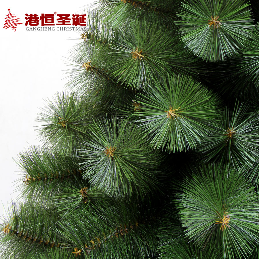 Nuevo modelo de árbol de Navidad, árbol de agujas de pino verde, árbol de agujas de pino de cedro artificial gigante con encriptación automática, suministros navideños.