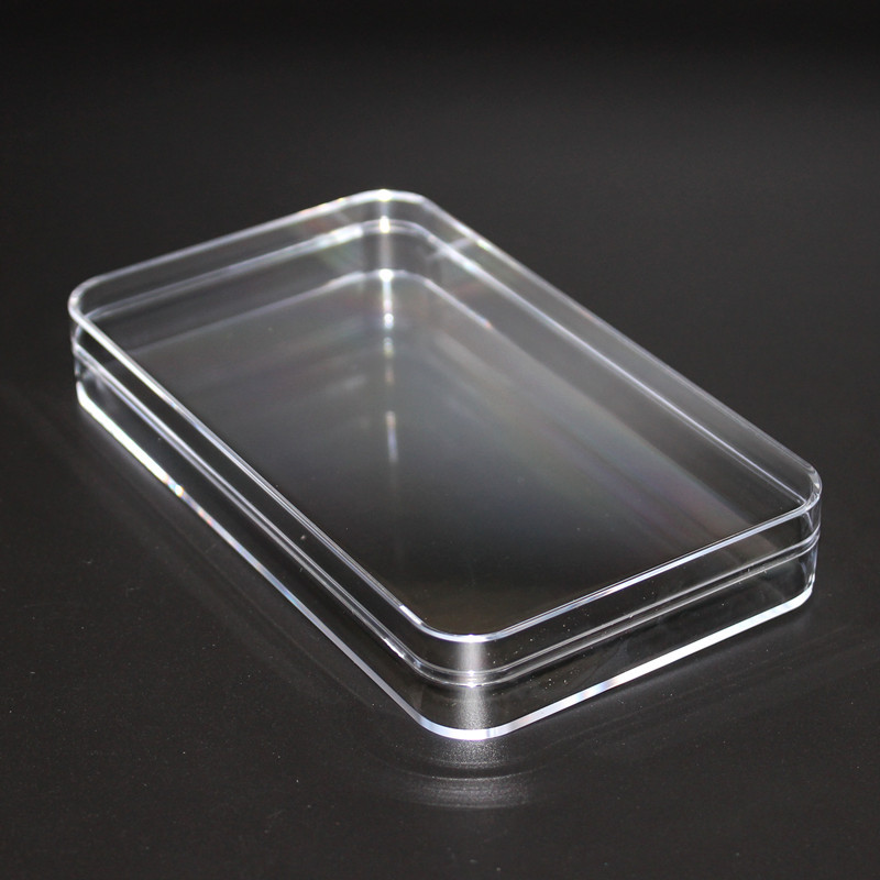 厂家直销透明PS塑料盒长方形有盖包装盒子零件配件整理盒现货批发