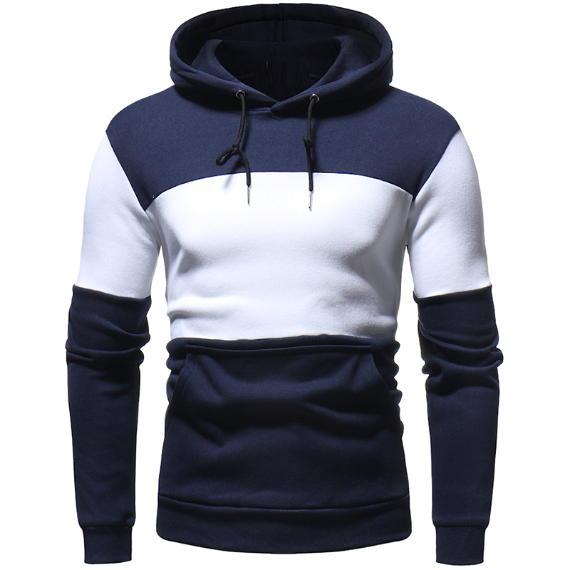 Men's Clothing Spring and Autumn New Men's Clothing Splicing Contrast Color Sweatshirt_maomaolike.com