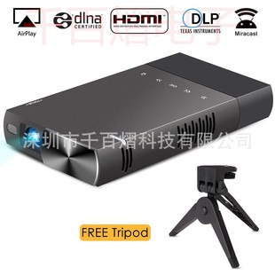 DLP mini Portable Projector Home Theater 80 ansi lumen 1080P