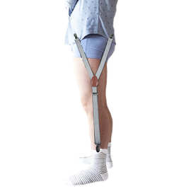 跨境货源 欧美流行新款男士衬衫防皱吊袜夹 Y型提花款防滑吊裤夹