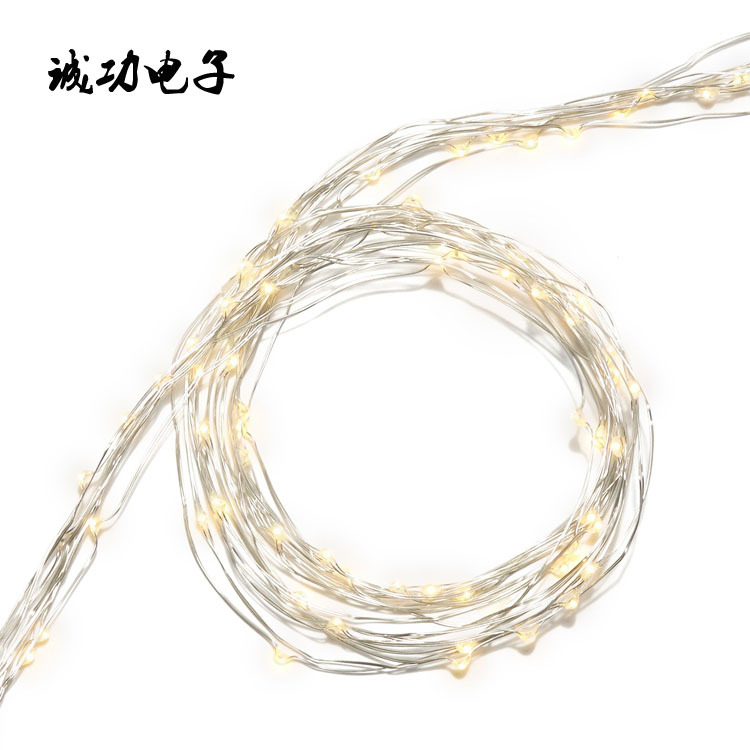 LED铜线灯串 树藤灯串电池盒变压器灯串半成品