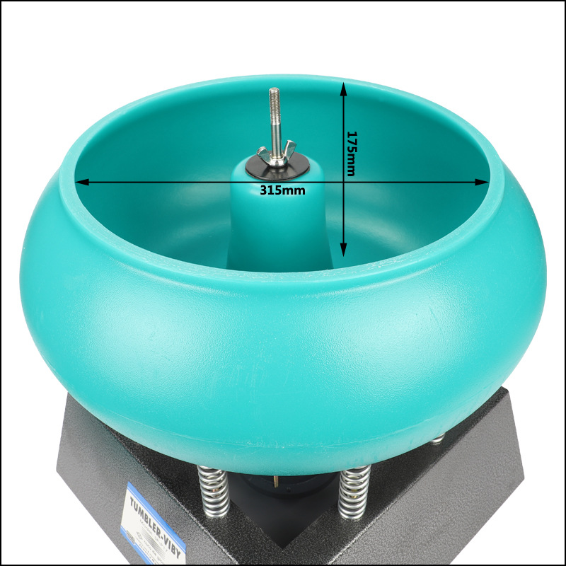 110V/220V 17Inch 350W Electric Vibrating Tumbler Vibratory Rock Tumbler Bowl Tum