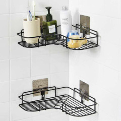Bathroom punch-free corner storage rack bathroom appliances iron storage rack kitchen tripod bathroom corner rack