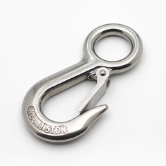 Huanyang Metal Stainless Steel Big Eye Hook Crane Hook American Style Hook 0.2T 0.3T 0.5T