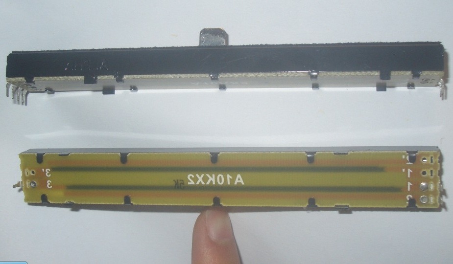 ALPHA 128MM 100行程 双联A10K 推柄8X8 顺滑轨道手感 送推冒