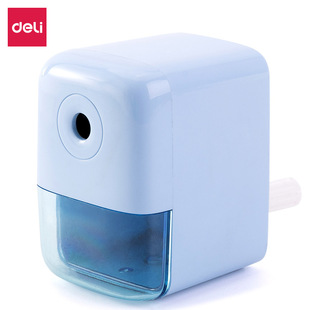 Deli Automatic Pen-feeding Multifunctional Hand Pencil Sharpener Manual Pencil Sharpener 71158 for Primary School Students