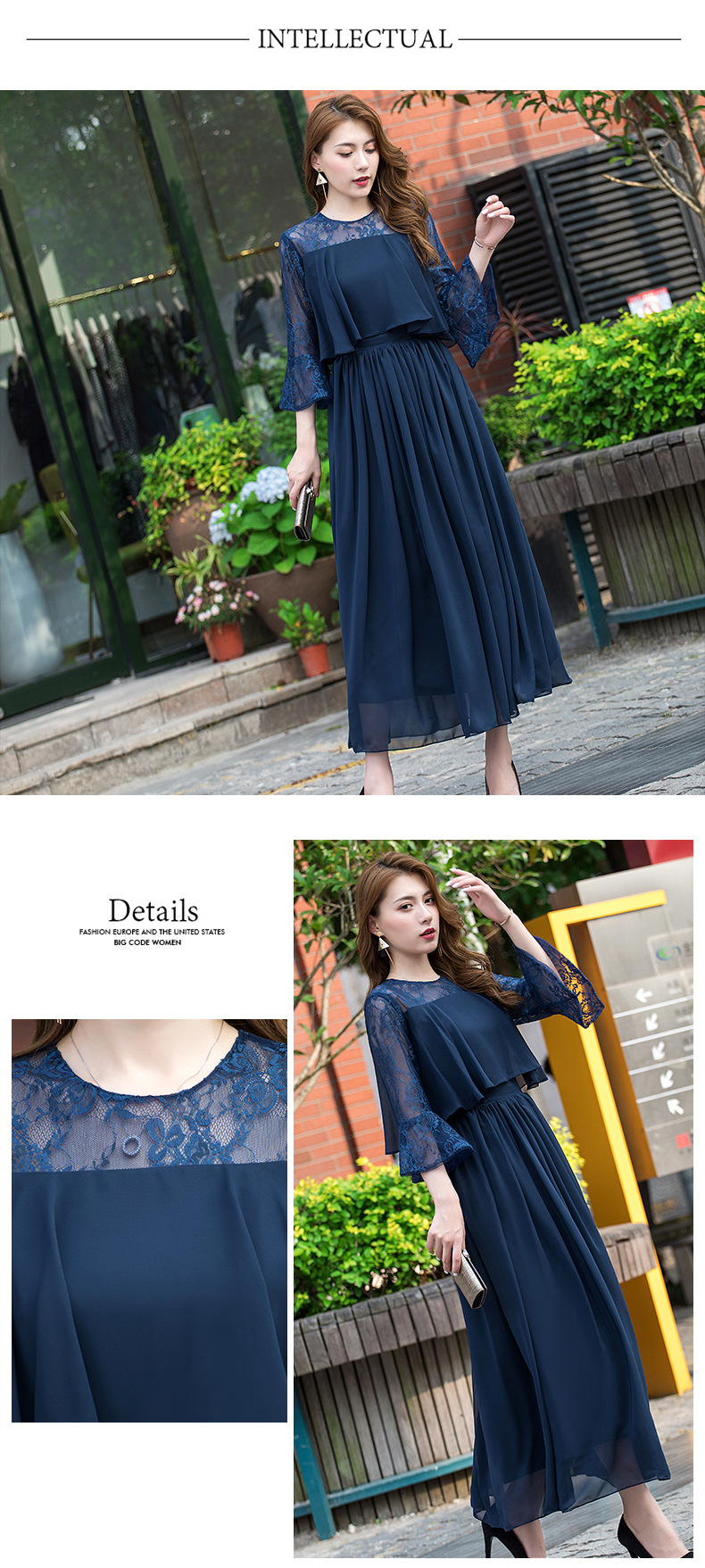 Evening dress long new Korean style banquet dress slimming AliExpress party host dress_senzul.com