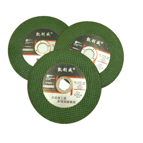 Double mesh stainless steel metal cutting disc green grinding wheel ultra-thin disc 107 cutting resin grinding wheel disc