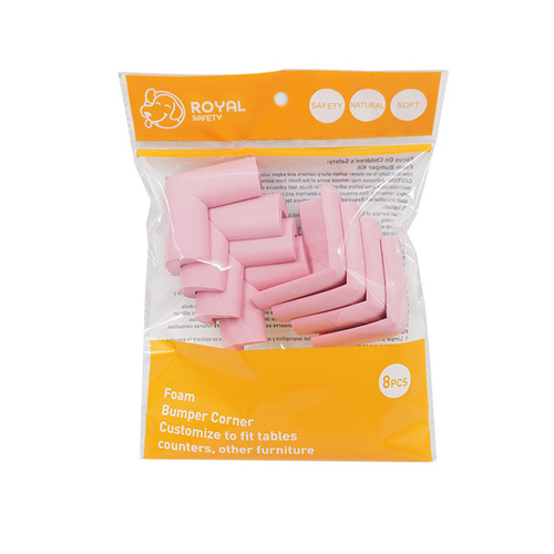 8 Pack / 10 Pack English Color Gift Bags Children's Anti-Collision Corner Desk Edge Thick Corner Protector Anti-Collision Corner NBR Corner Guard