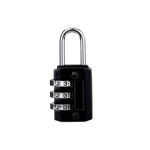 Cross-border hot-selling zinc alloy combination lock small 3-digit trolley case zipper lock luggage combination lock padlock
