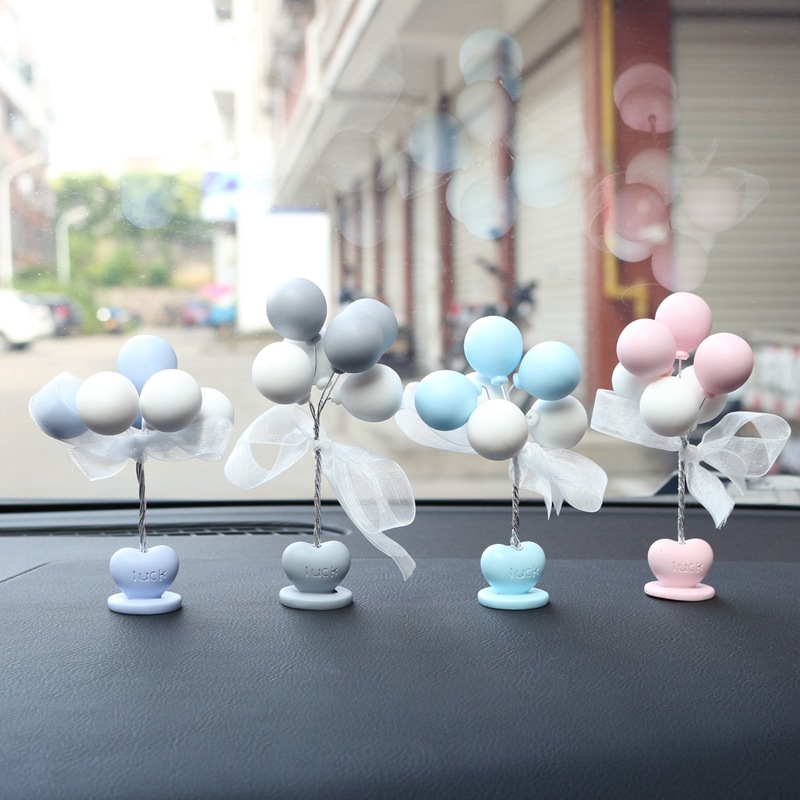 sunny luck告白氣球擺件 創意汽車車擺工藝品裝飾小擺件禮品貨源