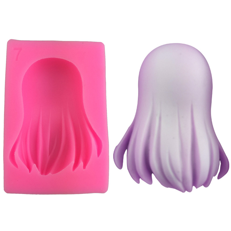 Новые DIY длинные волосы для укладки силиконовые формы ручной работы сахар шоколадный торт декоративный инструмент сахар инструмент для яиц