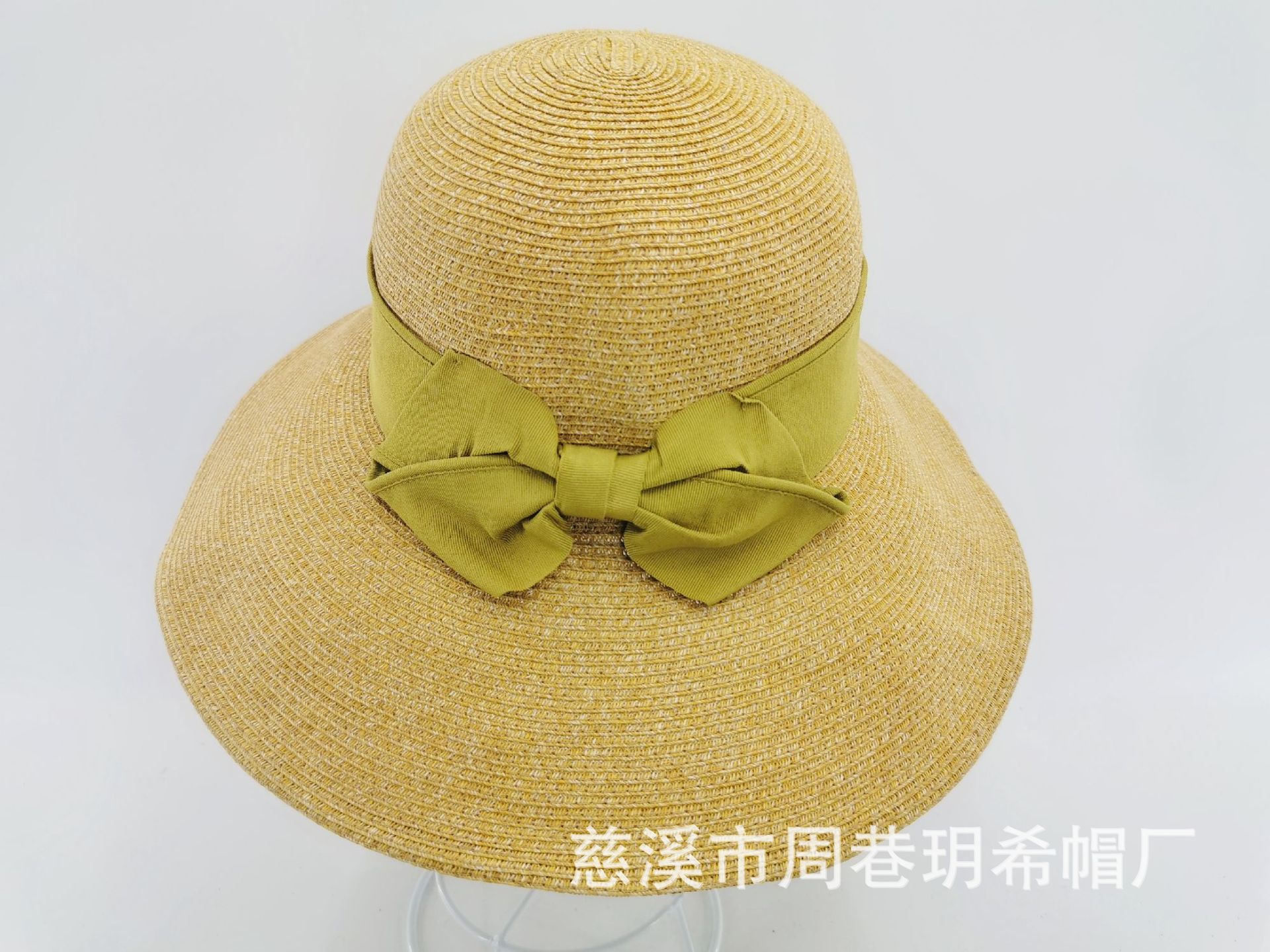 孙俪同款草帽子进口纸辫日系外贸夏季可折叠防UV防晒帽子女遮阳帽