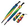 Rainbow automatic umbrella, Birthday gift, wholesale