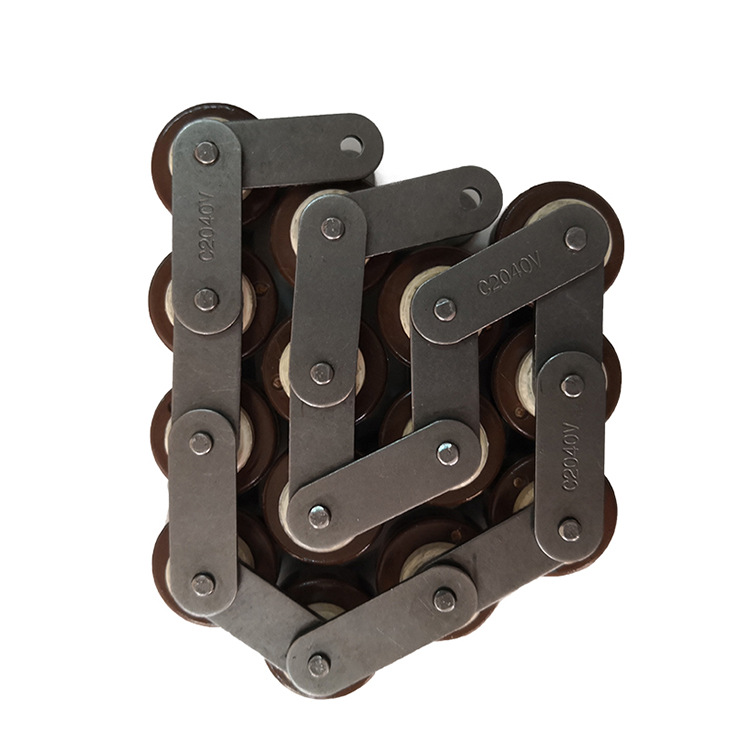 楷冉倍速链PA66滚子1倍速输送链PA66 工业传动链条 双节据链条