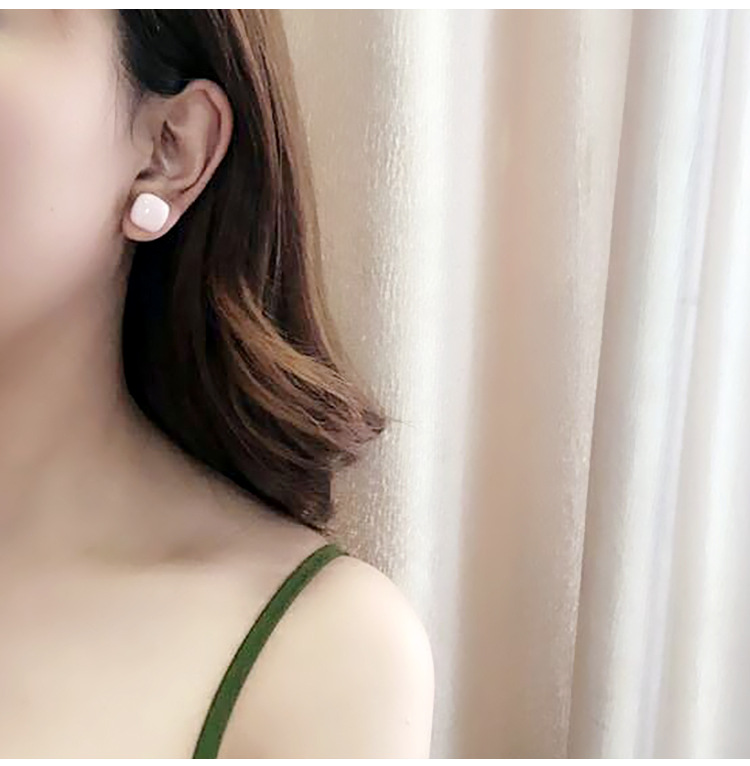 1 Pair Simple Style Square Metal Plating Womenu0027S Ear Studs