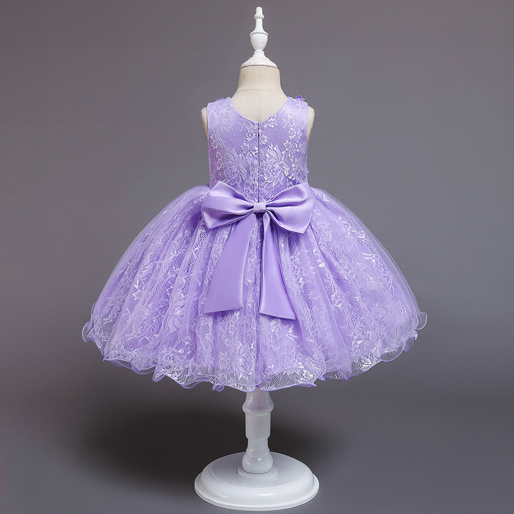 Children's Dress Princess Dress Baby Year-old Dress Tutu Skirt Flower Girl Wedding Dress display picture 12