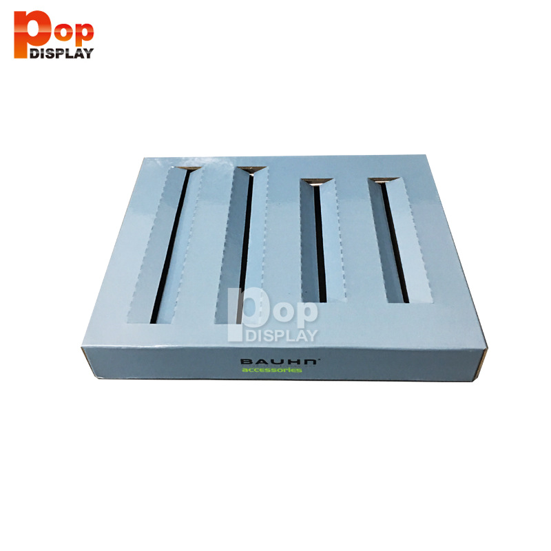 专业设计 纸坐台展示架 化妆台面纸质用品堆头展架，多层款式制定