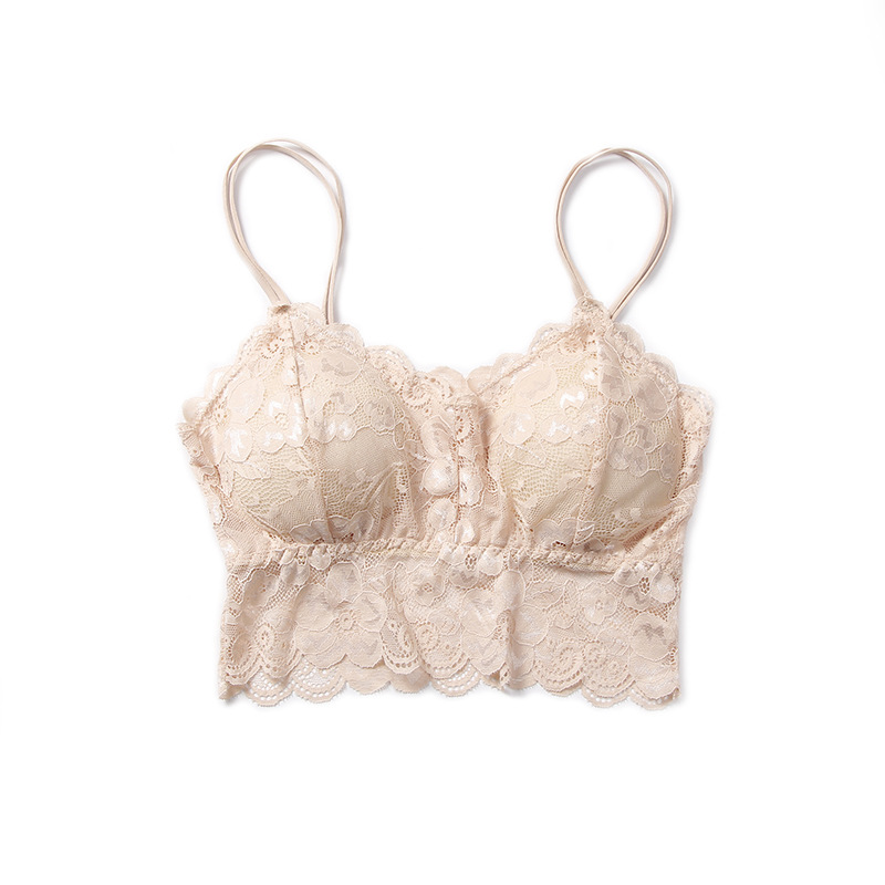 Summer Women's Beautiful Back Lace Chest Wrapping Base Strapless Girls' Chest Sling Anti-walking Thin Girls' Small Vest