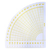 Fan-shaped patchwork KR-900 sewing plastic ruler curve ruler