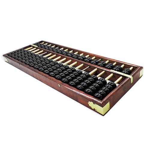 17-digit 7-bead wooden antique-style large traditional abacus red hardwood abacus accounting abacus dance abacus