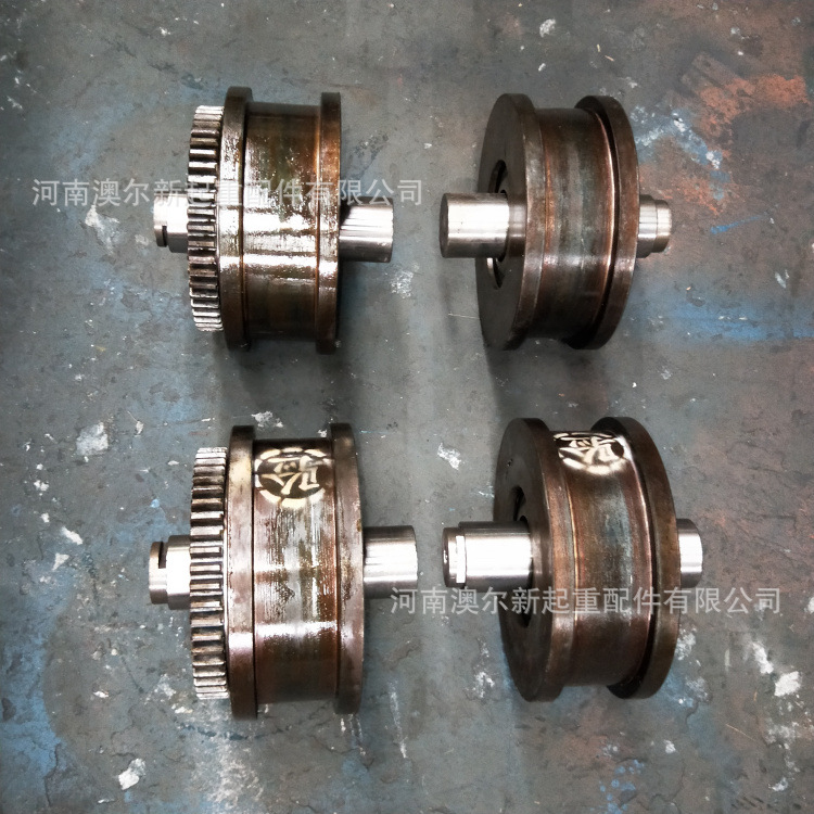 厂家供应 300行车轮400行车轮  凹面齿圈 铸造直径300车轮组