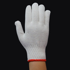 Wholesale anti-slip, wear-resistant steel plant labor protection thickened lampshade cotton yarn gloves manufacturer