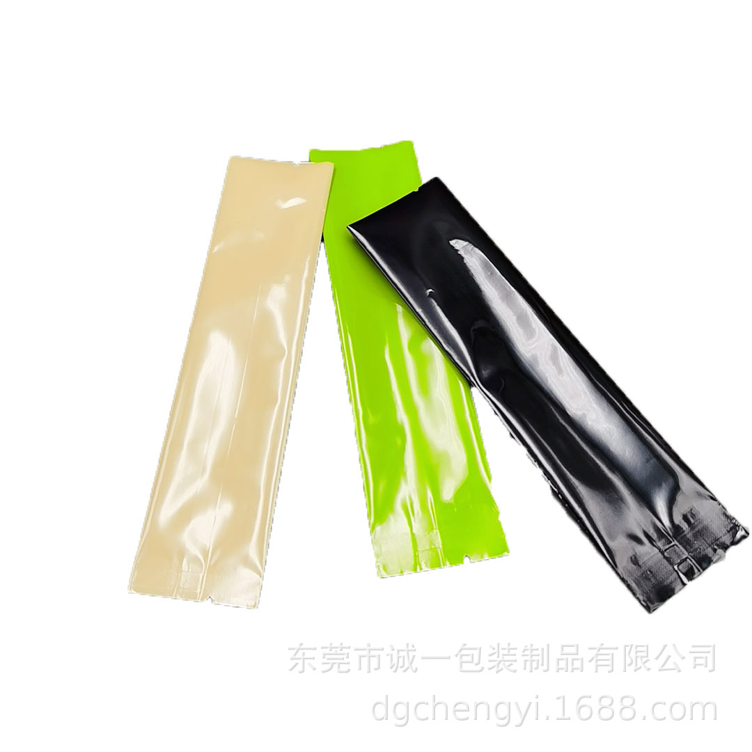 定 制长条中封袋速溶咖啡条状小包装袋异形撕口蛋白粉末剂铝箔袋