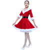 V-neck puffy skirt party party Christmas Girl Dress