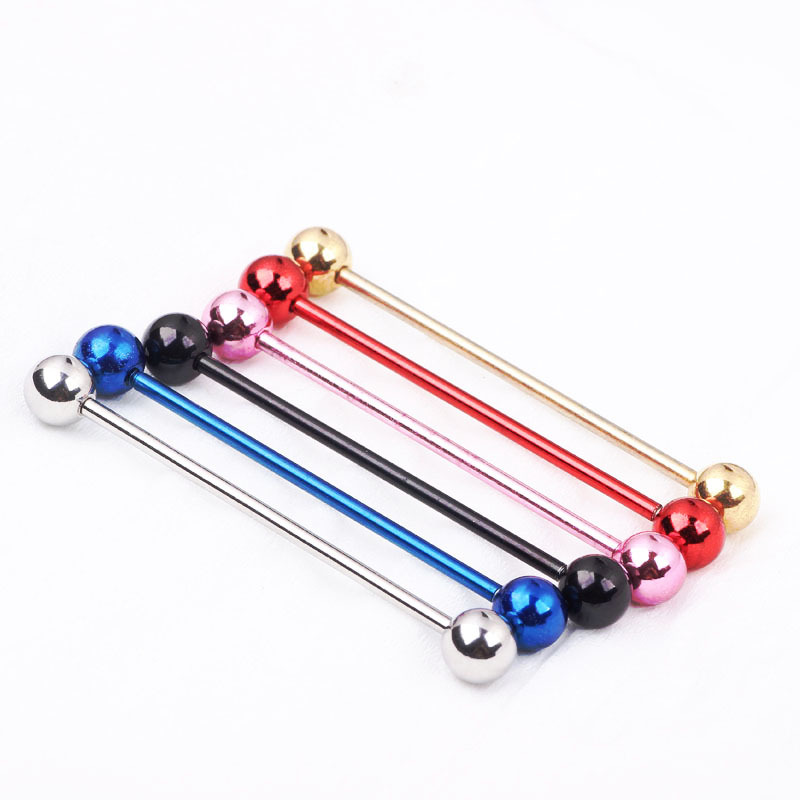 Fashion Solid Color Stainless Steel Earrings Ear Studs 1 Piece