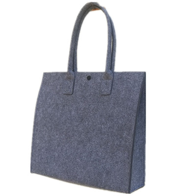 供应毛毡包时尚女士单肩包毛毡布手提袋超市购物袋订做广告logo|ru