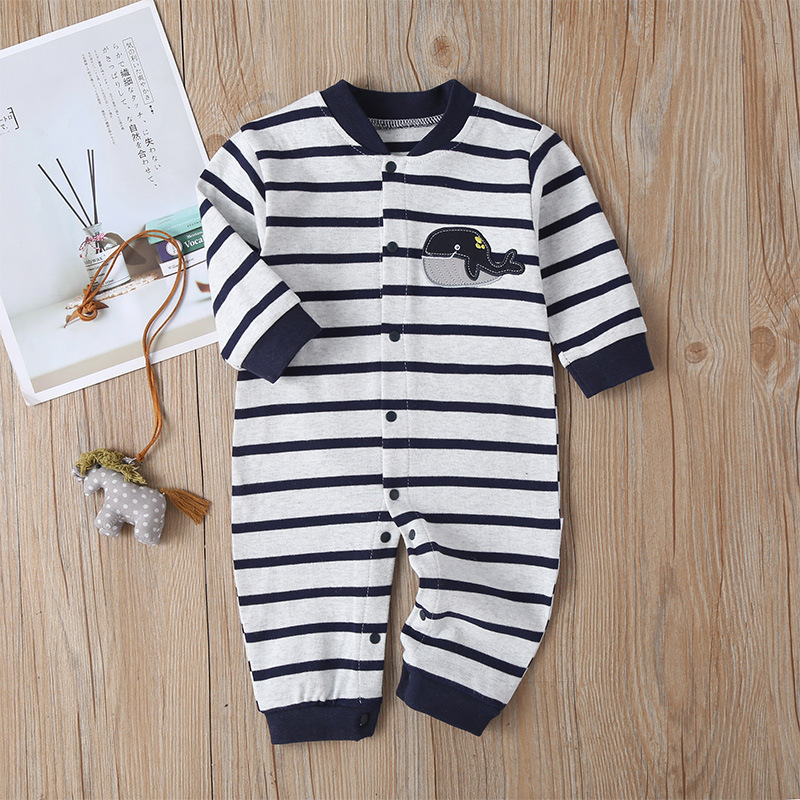 New Baby Long-sleeved One-piece Spring And Autumn Bow Tie Gentleman Male Baby Romper display picture 11