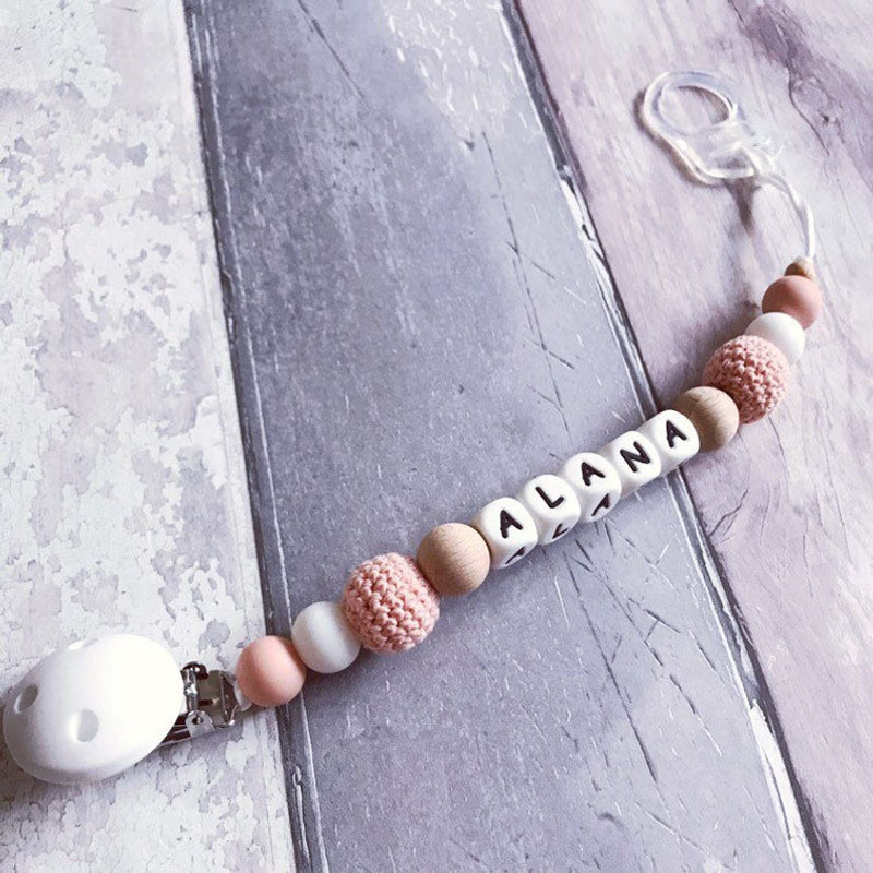 Bebé chupete clip bebé juguete silicona chupete cadena anti-gota con mordedor anti-perdido cadena comercio exterior