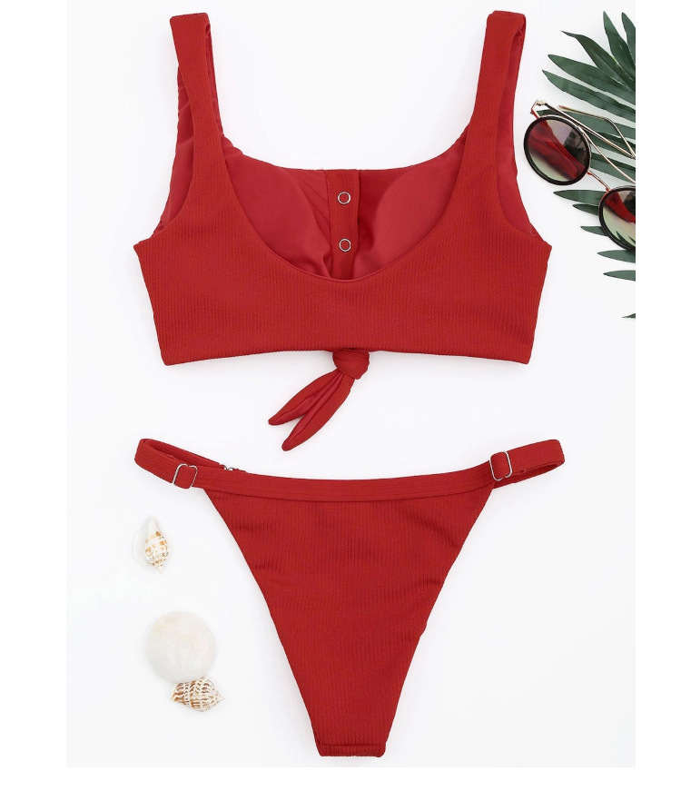 Cotton FashionBikini(White-S)Swimwear NHHL2037-White-S
