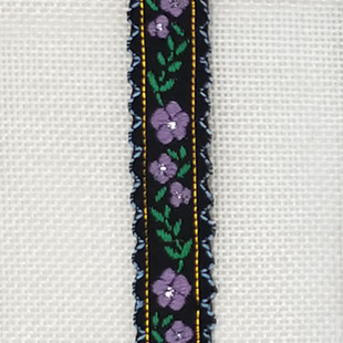 現物の美しい刺繍の小さい立体の田園風の舞台の服装は辺の双歯の辺の民族の風の綿の質のジャカードのリボンをはめ込みます。