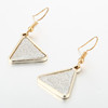 Accessory, metal triangle, earrings, European style, simple and elegant design, wholesale