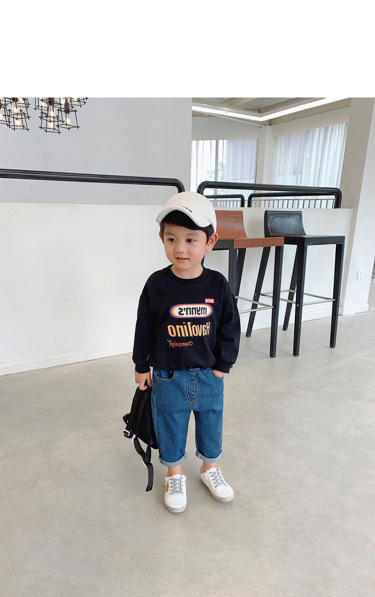 [辰辰妈] на мальчика джинсы осень новая коллекция [1-5岁] детские [裤子宽松百搭] мужской детские джинсовый [长]