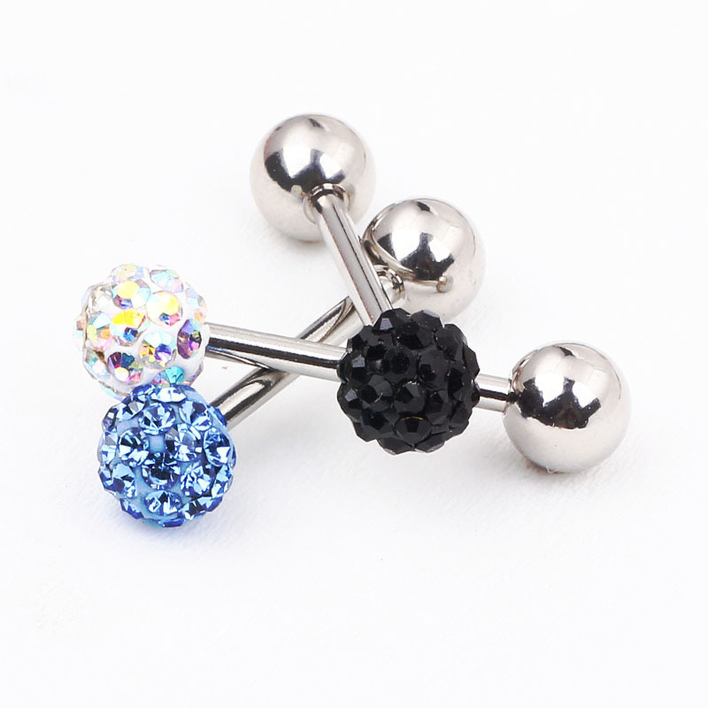 Labret piercing jewelry detail image