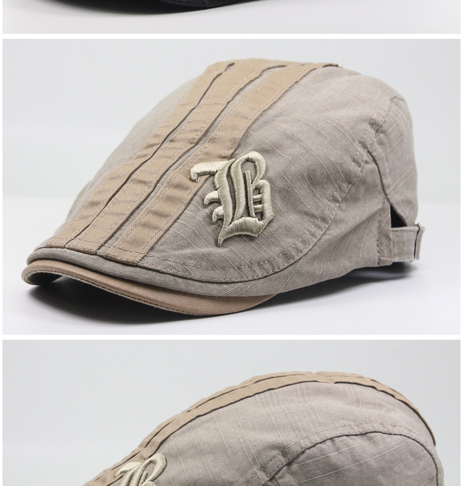 Männer Sommer Mode Brief Baskenmütze Baumwolle Casual Atmungsaktive Ente Zunge Sonnenschirm Hut Frauen_voghion.com