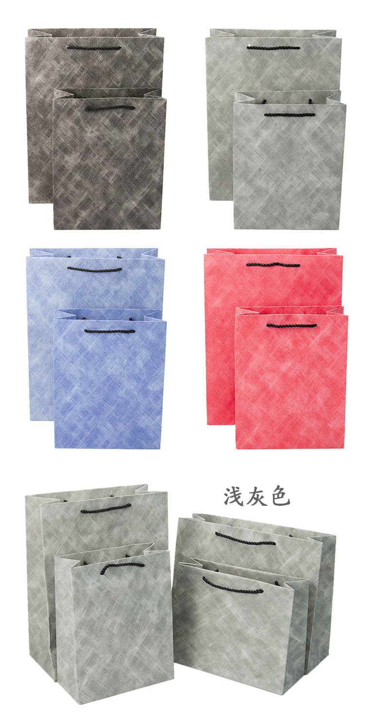 布纹礼品手提袋详情5